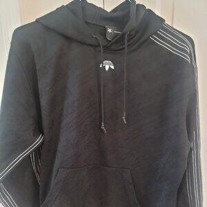 Adidas Alexander Wang Sweatshirt Black Hoodie Embroidered Men’s Size Small Rare